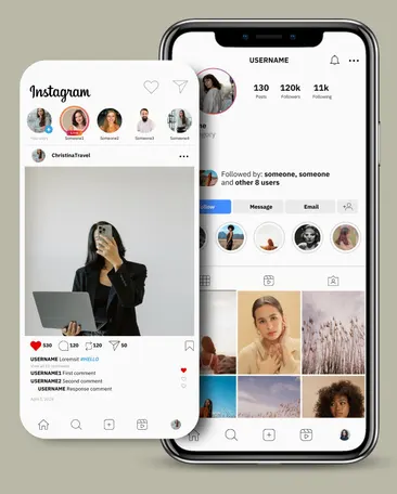 Picture of the Instagram UI from 2026.