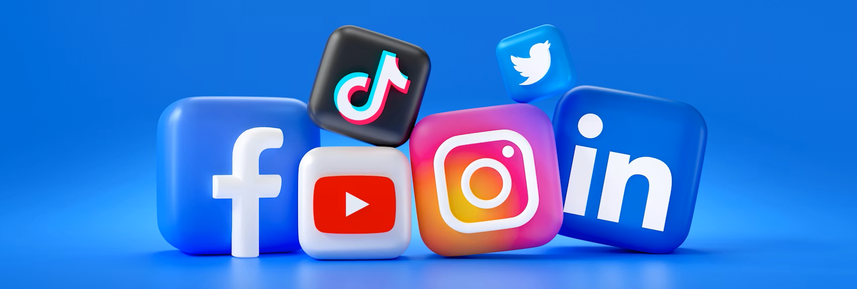 Social Media icons from various social media companies